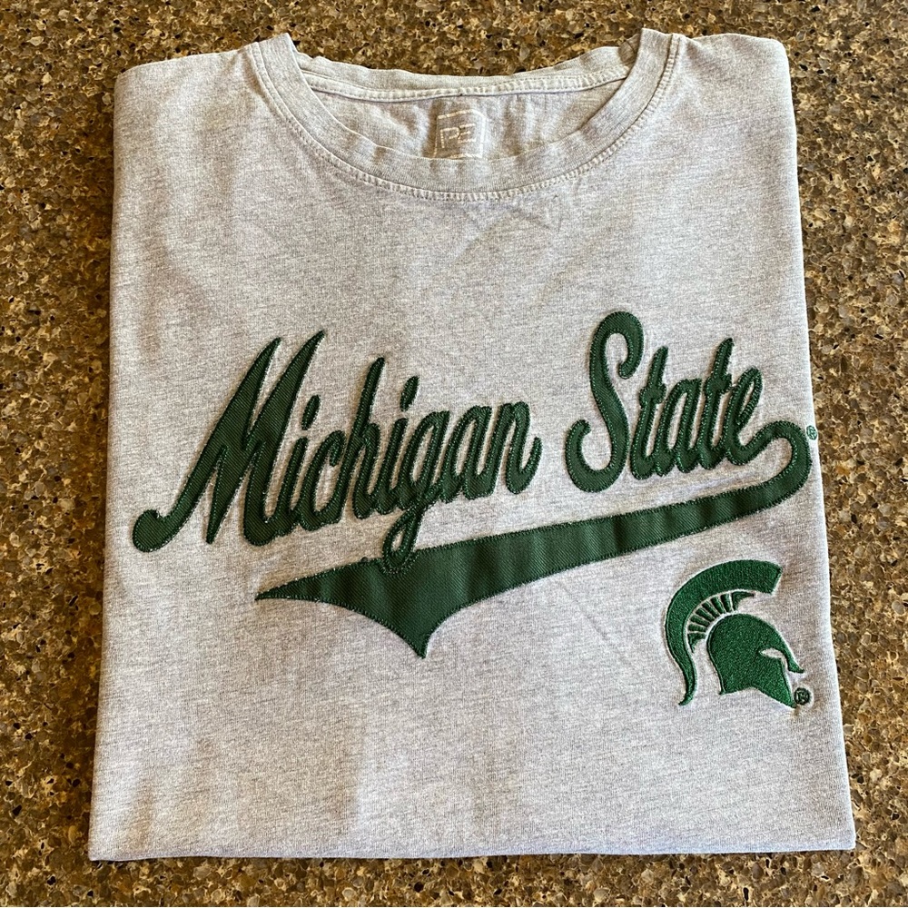 Pro Edge Michigan State Embroidered T-shirt